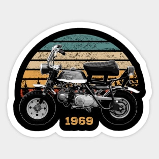 1969 Honda Z50A Monkey Bike Vintage Motorcycle Design Sticker